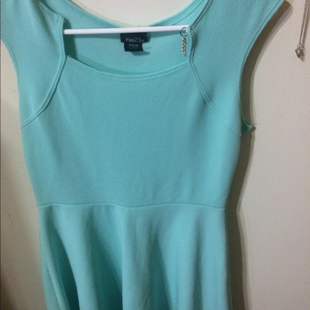 Blue skater dress